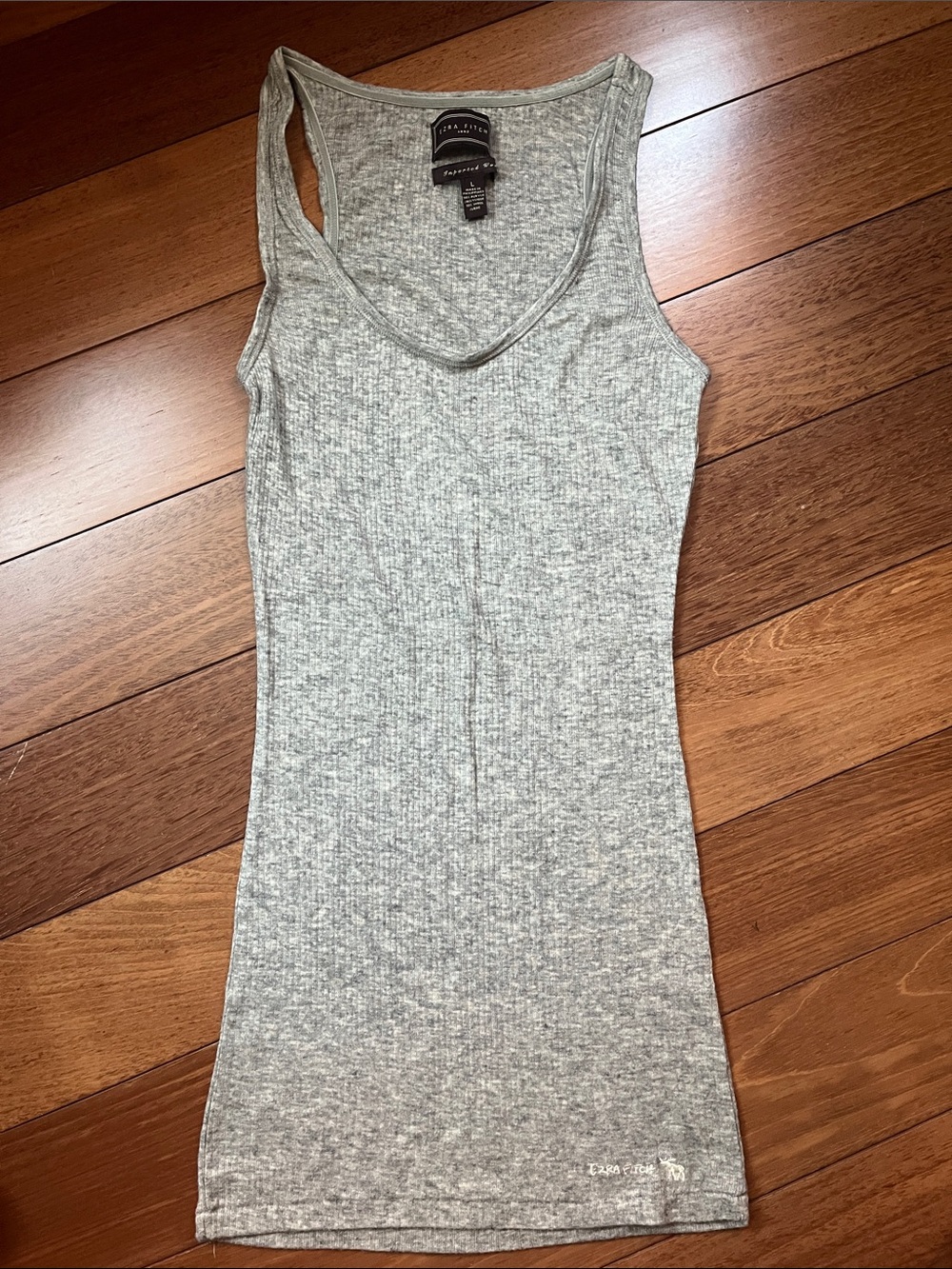 NWOT Y2K Abercrombie Ezra FitchMoose Logo Ribbed Tank RARE